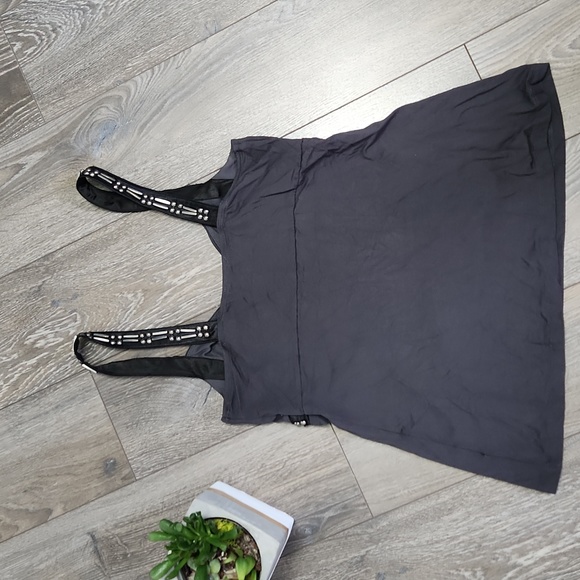 Bejeweled Grey Tank Size M - Picture 3 of 4